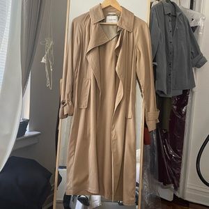 Babaton Lawson lyocell trench coat tawny XXS XS read!